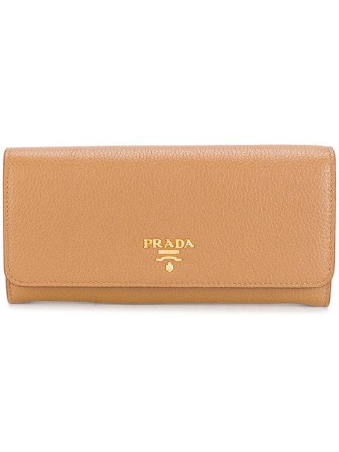 Prada Portafoglio con logo Donna Nude & Neutrals