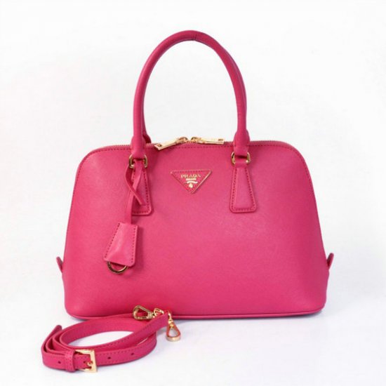 Prada 2013 Saffiano Lux Top Handle Borse BL0837 Rose rossa