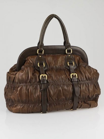 Prada Noce Gauffre Nappa Gauffre Grandi borse Satchel BN1233