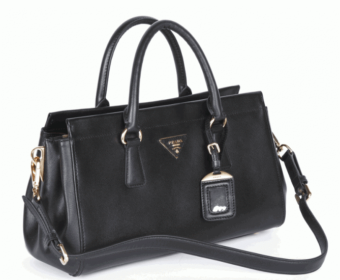 Prada Saffiano Piccola borsa in pelle BN1849 in Nero