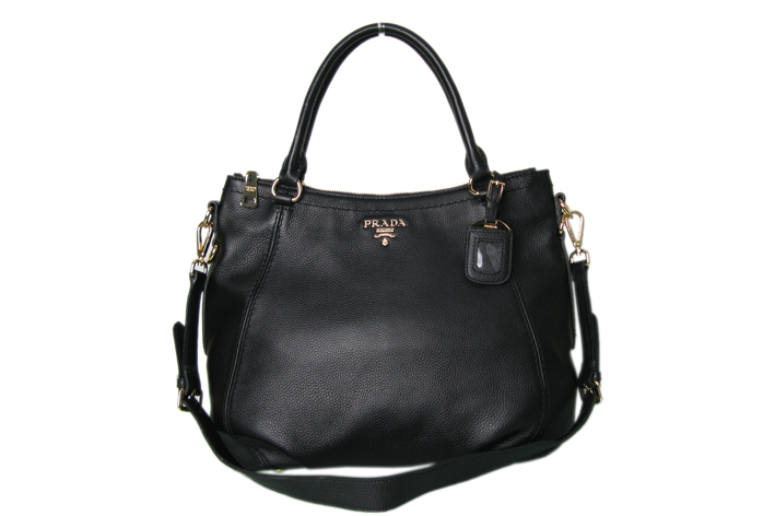 Prada Vitello Daino Tote BR4220 in Nero