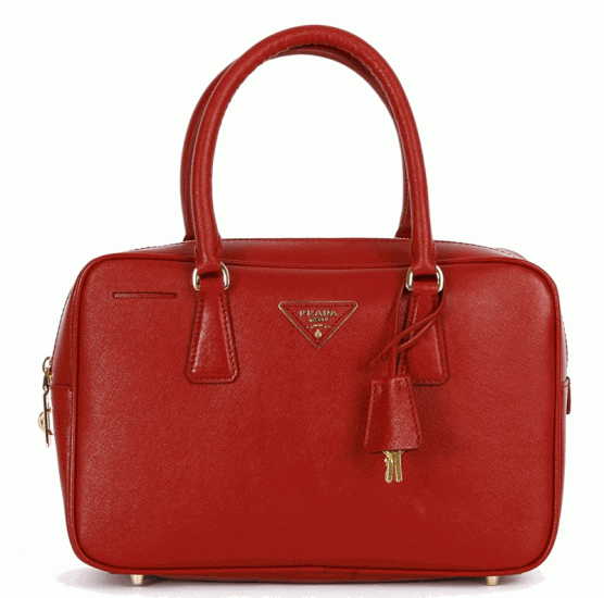 Prada Saffiano Piccola Donna Borsa Medico BL0095 in rossa