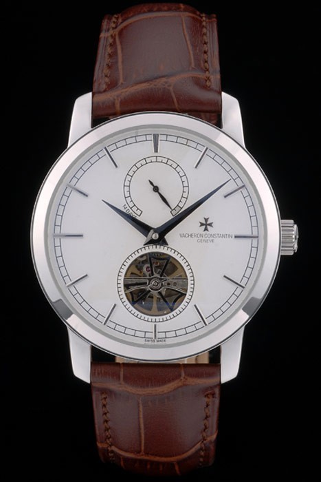 Vacheron Constantin Luxury Leather Replica Orologi 80169