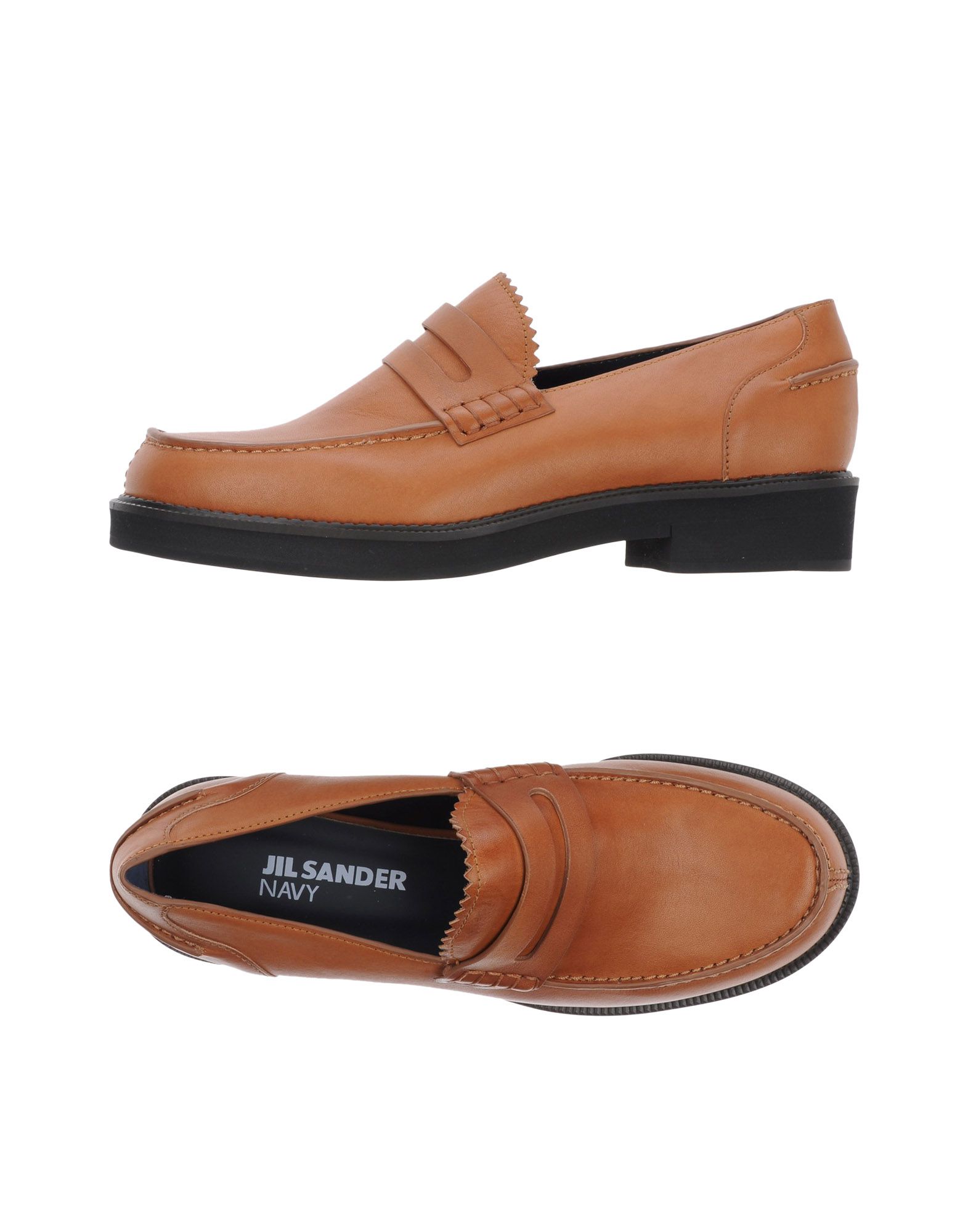 JIL SANDER NAVY Mocassino Cammello Donna Scarpe