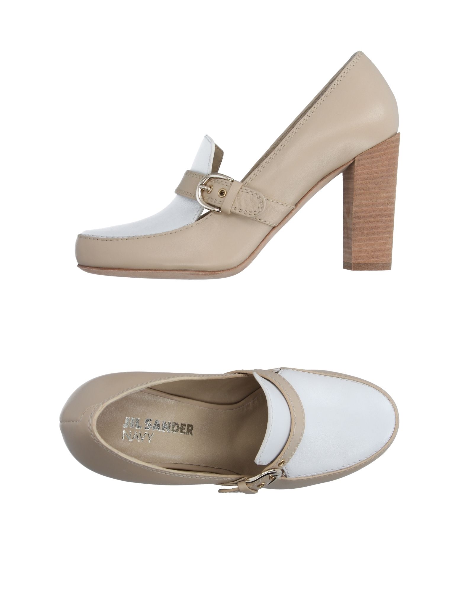 JIL SANDER NAVY Mocassino Beige Donna Scarpe