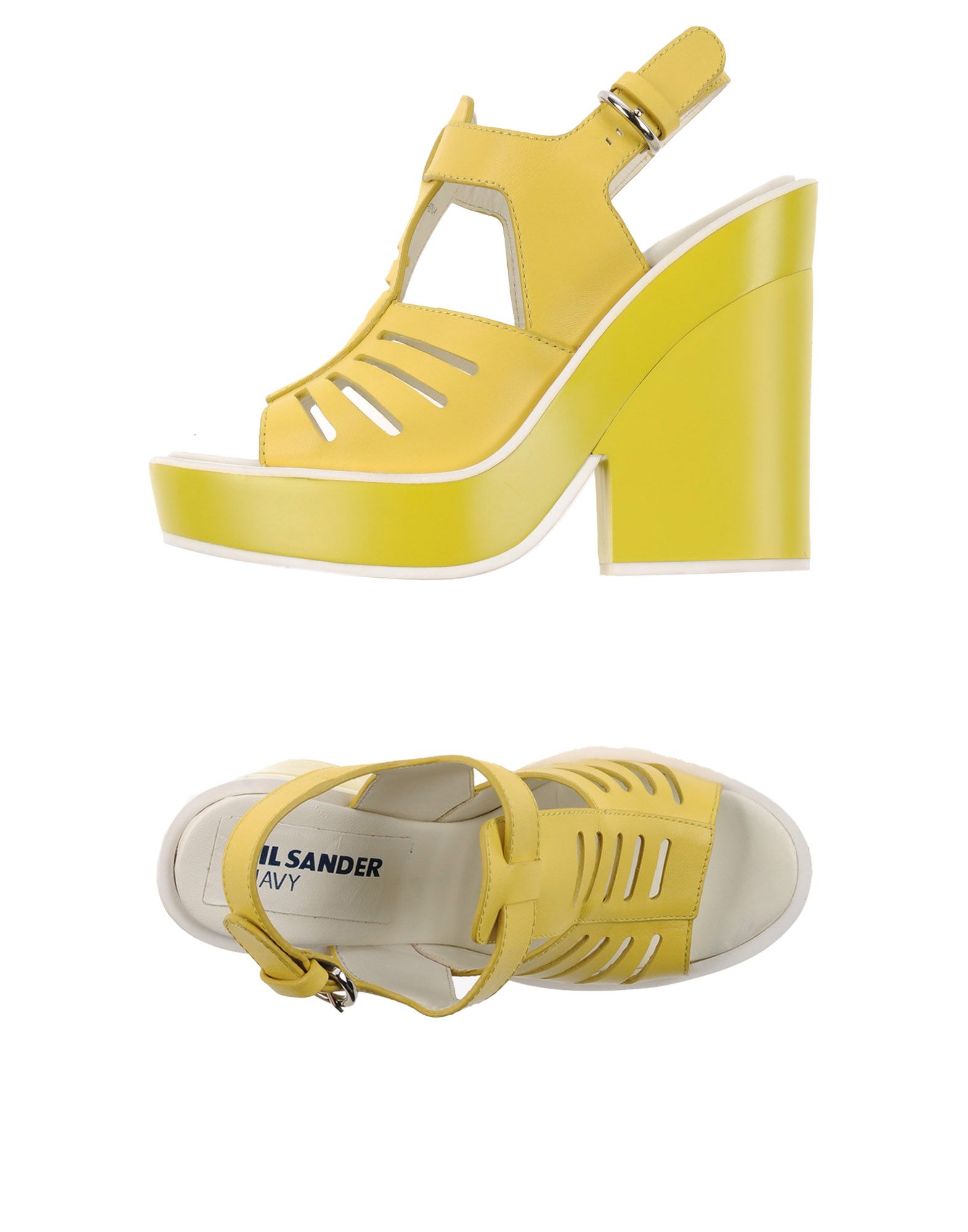 JIL SANDER NAVY Sandali Giallo Donna Scarpe