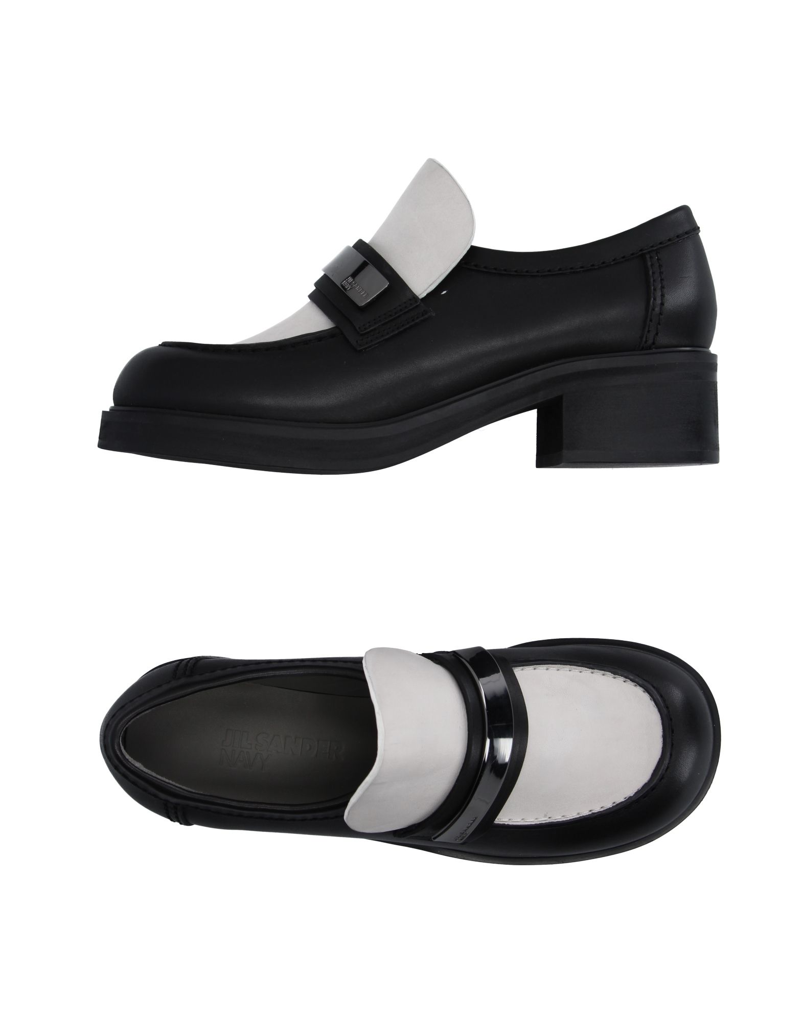 JIL SANDER NAVY Mocassino Nero Donna Scarpe