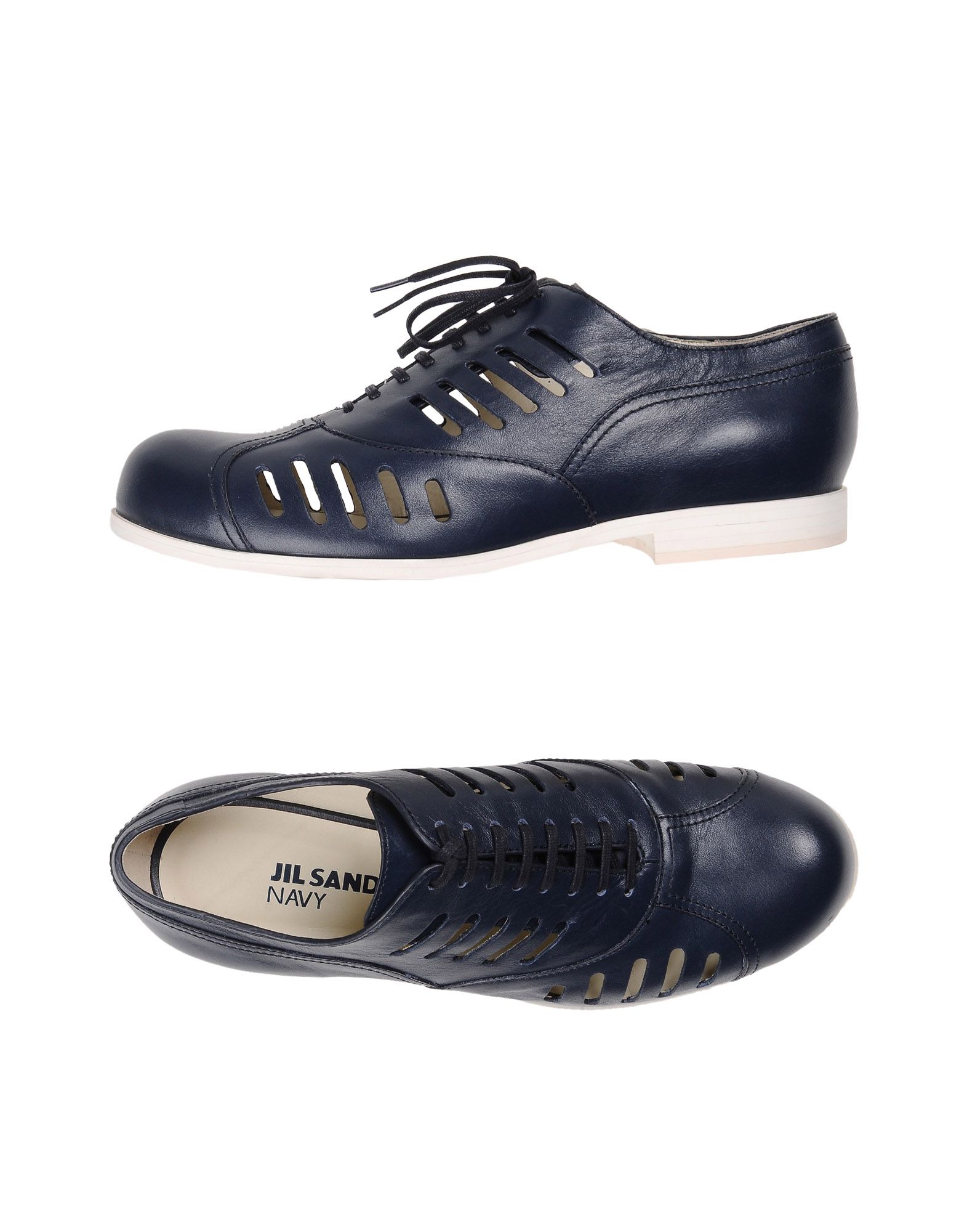 JIL SANDER NAVY Stringate Blu scuro Donna Scarpe