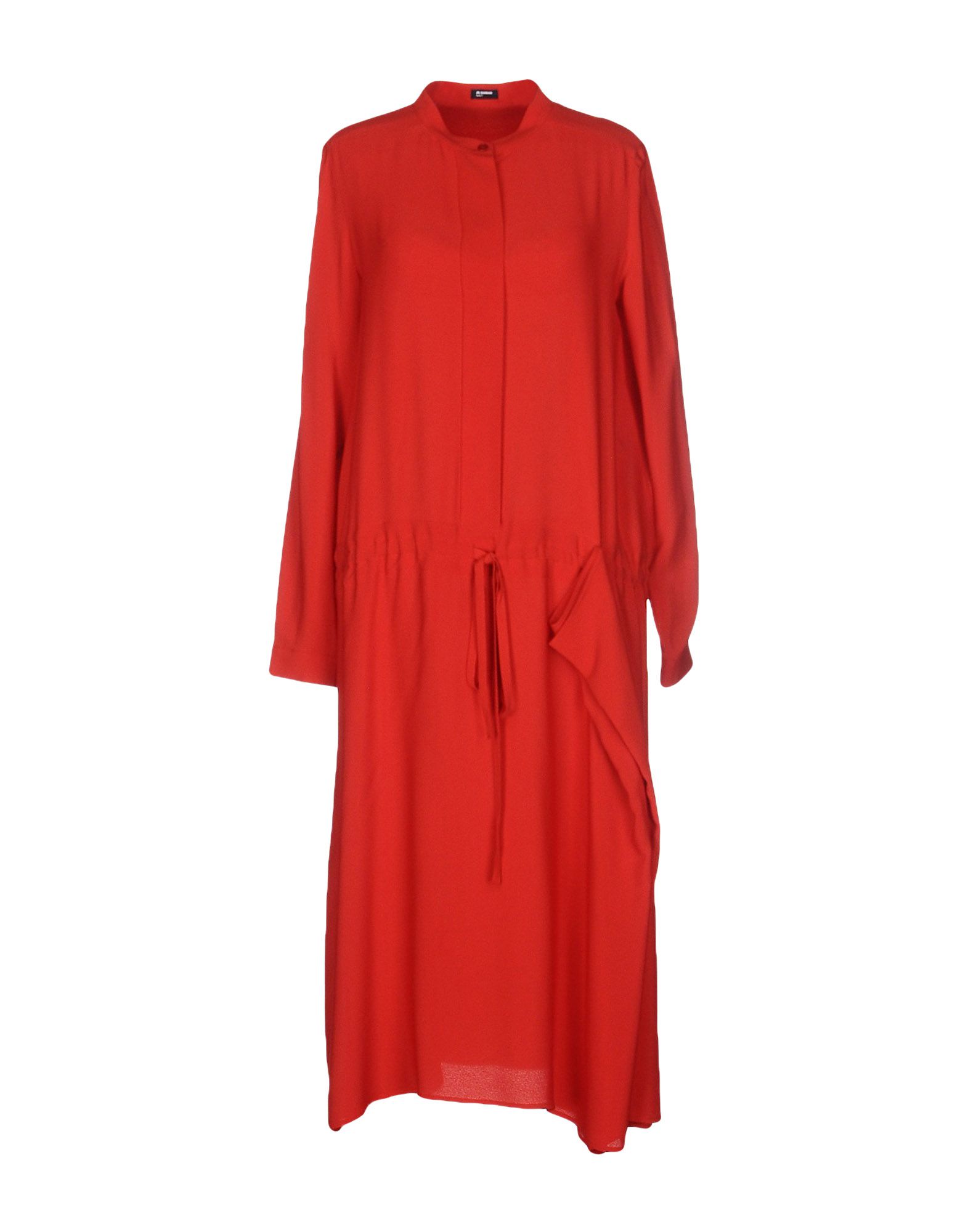 JIL SANDER NAVY Vestito longuette Rosso Donna Vestiti