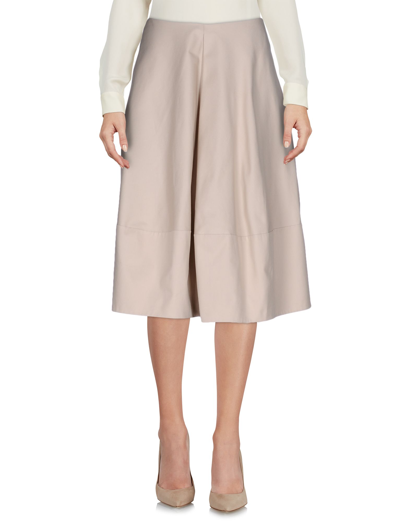 JIL SANDER NAVY Gonna longuette Beige Donna Gonne