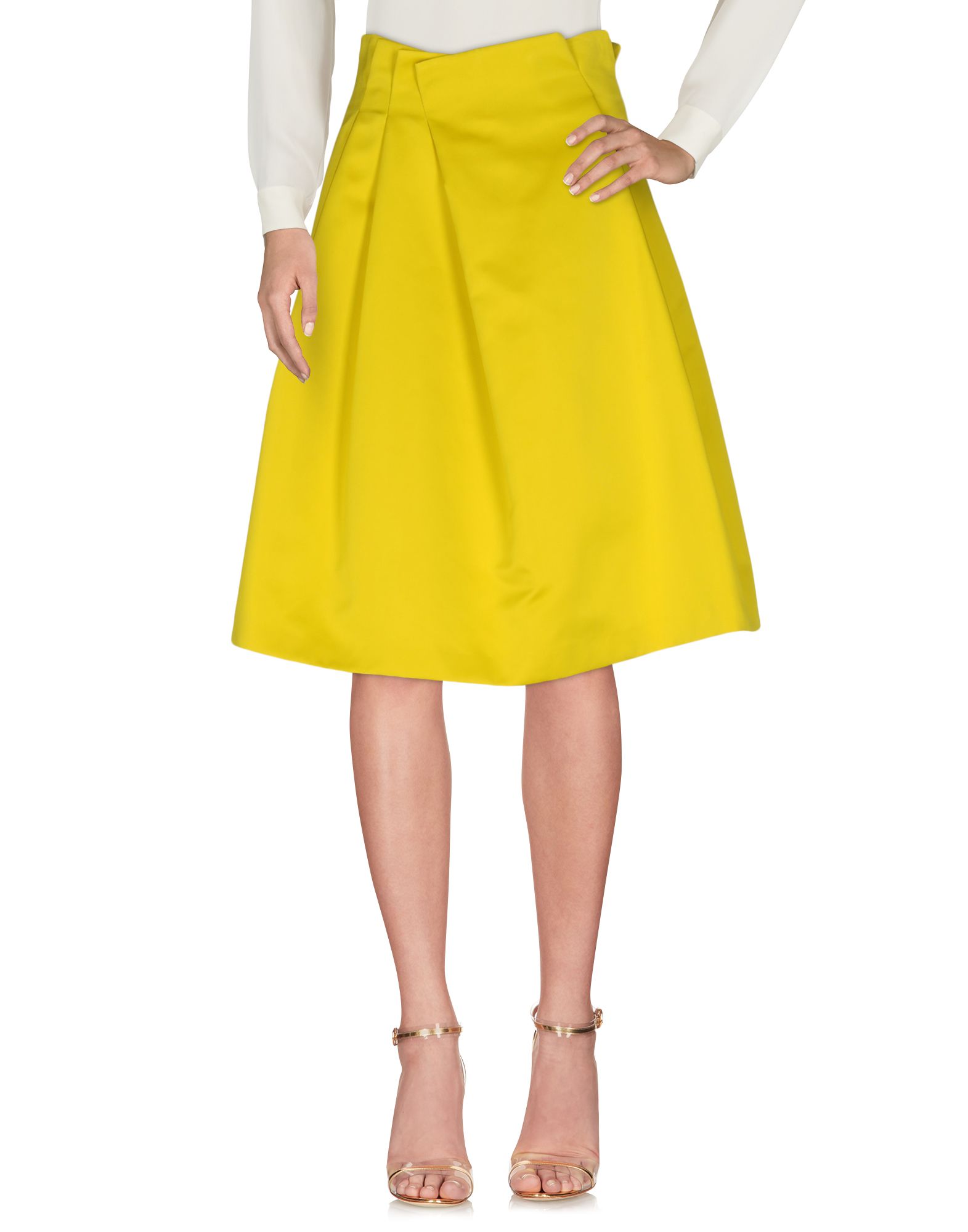 JIL SANDER NAVY Gonna longuette Giallo Donna Gonne