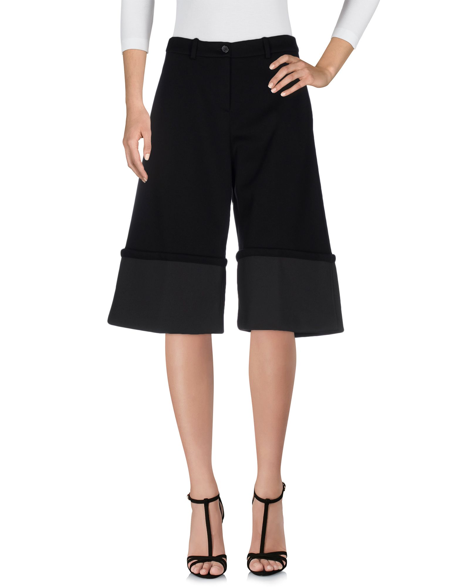 JIL SANDER NAVY Shorts Nero Donna Pantaloni