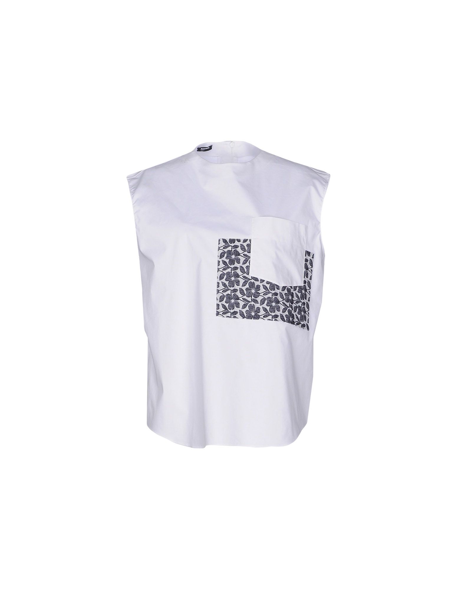 JIL SANDER NAVY Top Bianco Donna T-Shirt e