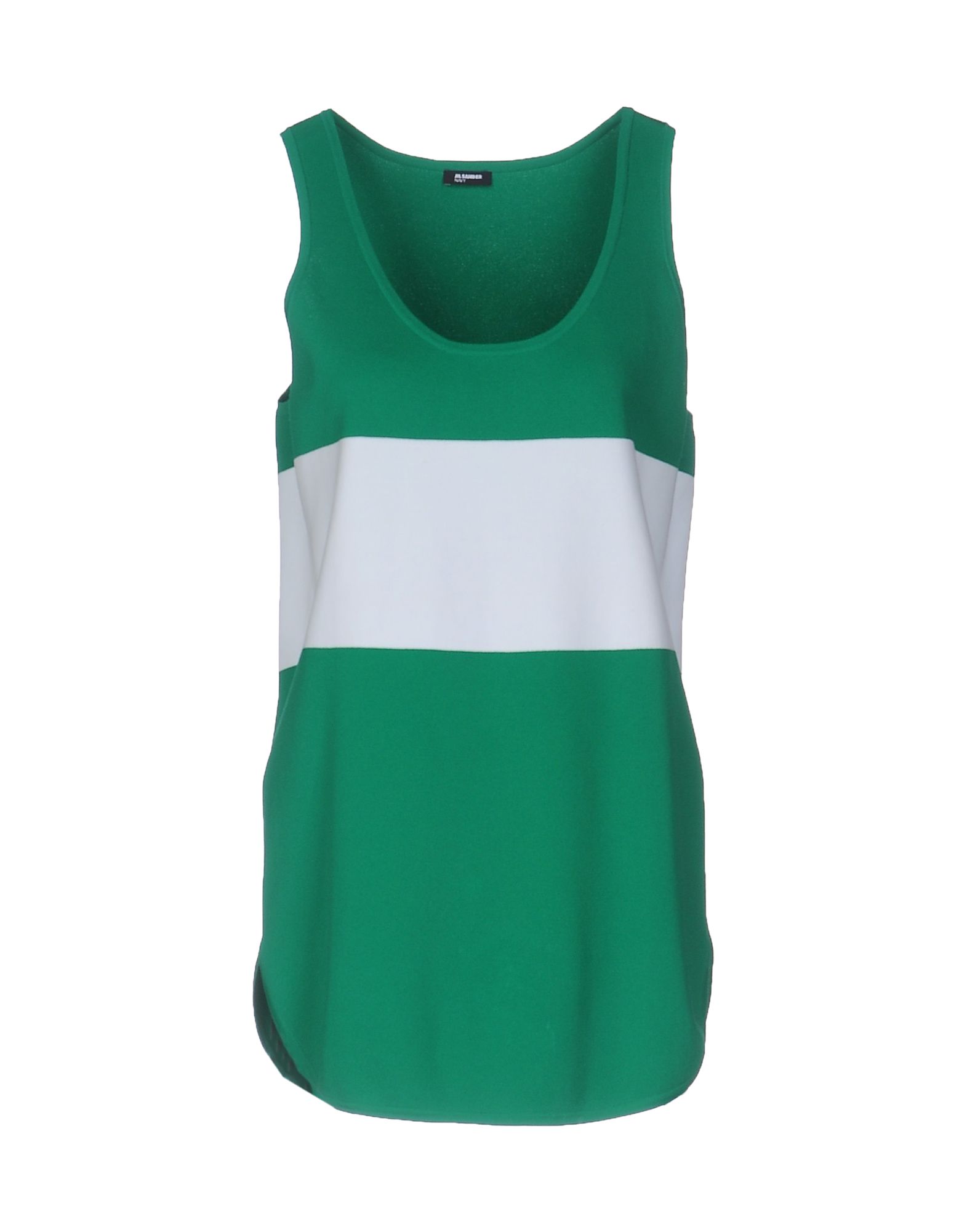 JIL SANDER NAVY Top Verde smeraldo Donna T-Shirt e