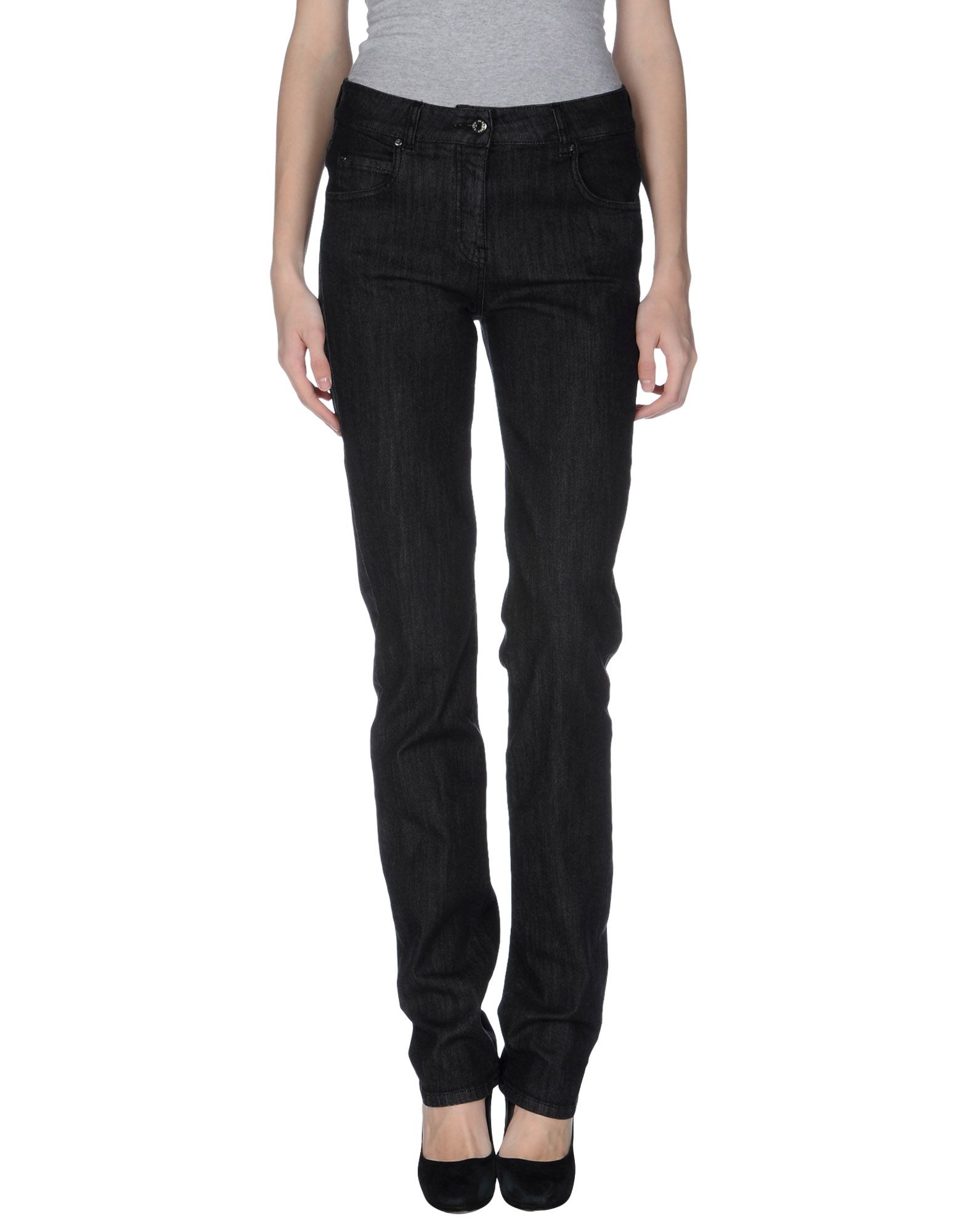 JIL SANDER NAVY Pantaloni jeans Nero Donna e Denim